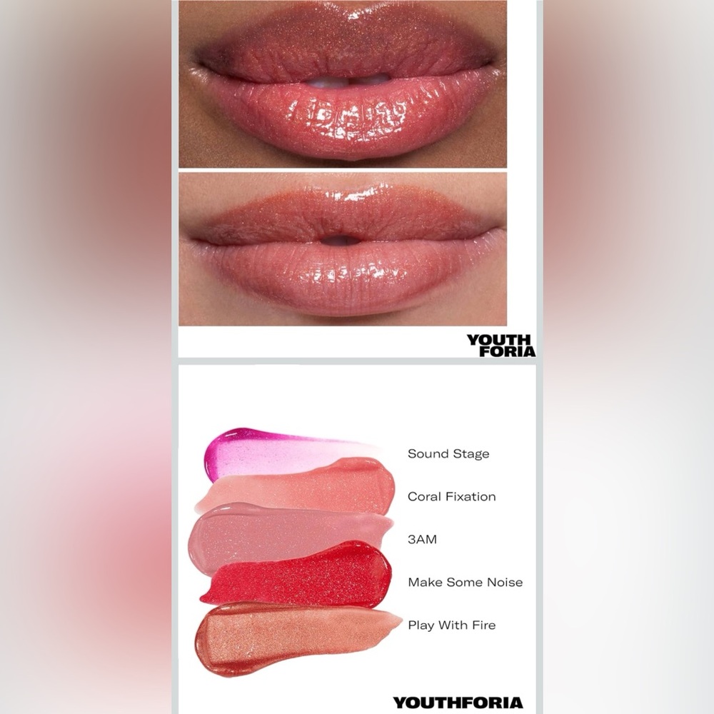 Youthforia Dewy Gloss #09 Play With Fire - Hydrating Lip Gloss - NIB - Picture 2 of 9